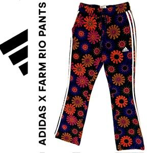 🌺NWOT Adidas x FARM Rio High Waist Flare All Over Floral Print Track Pants XS